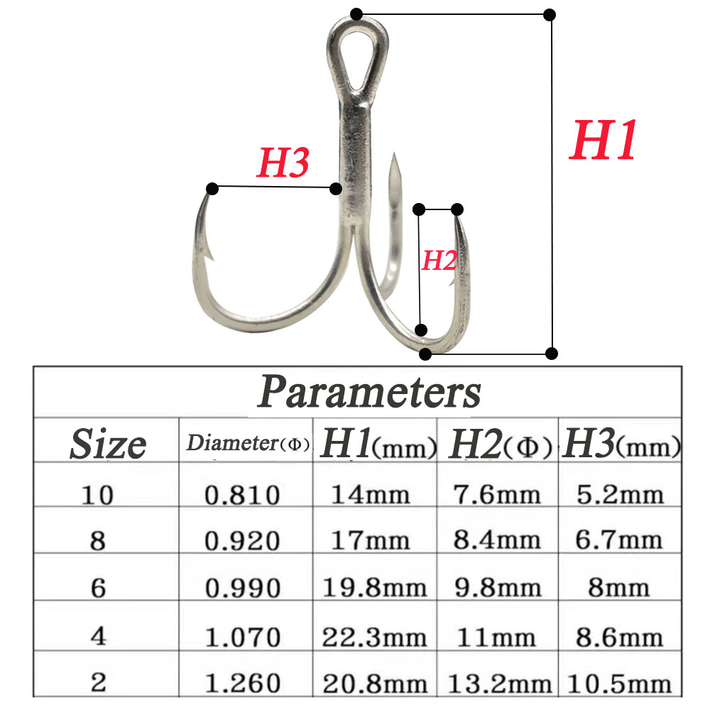 AS 100pcs Treble Hooks 4X Stro - Fishing Hook Assortment ulasan dan harga
