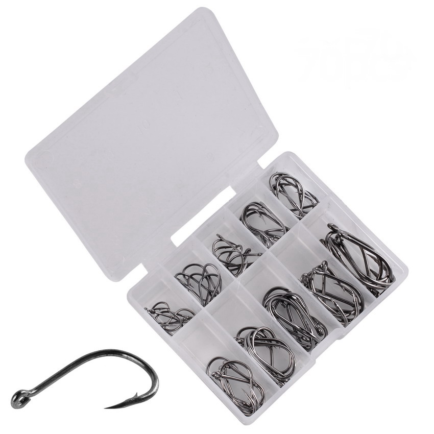70Pcs/box Fishing Hooks Set Ki - Fishing Hook Assortment ulasan dan harga