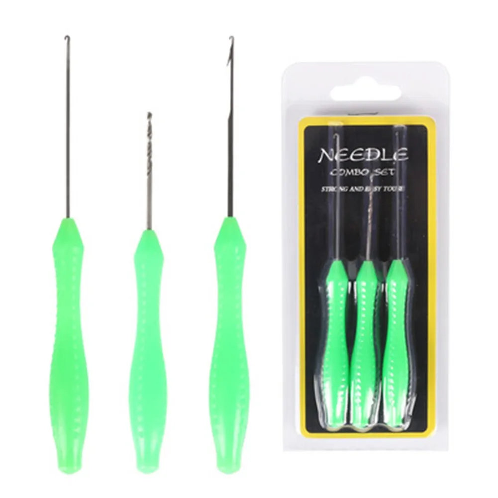 2/3/4Pcs Baiting Needle Set Ho - Fishing Hook Stainless Steel ulasan dan harga